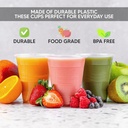 100pc 7oz 180Cc Clear Plastic Cups 7oz