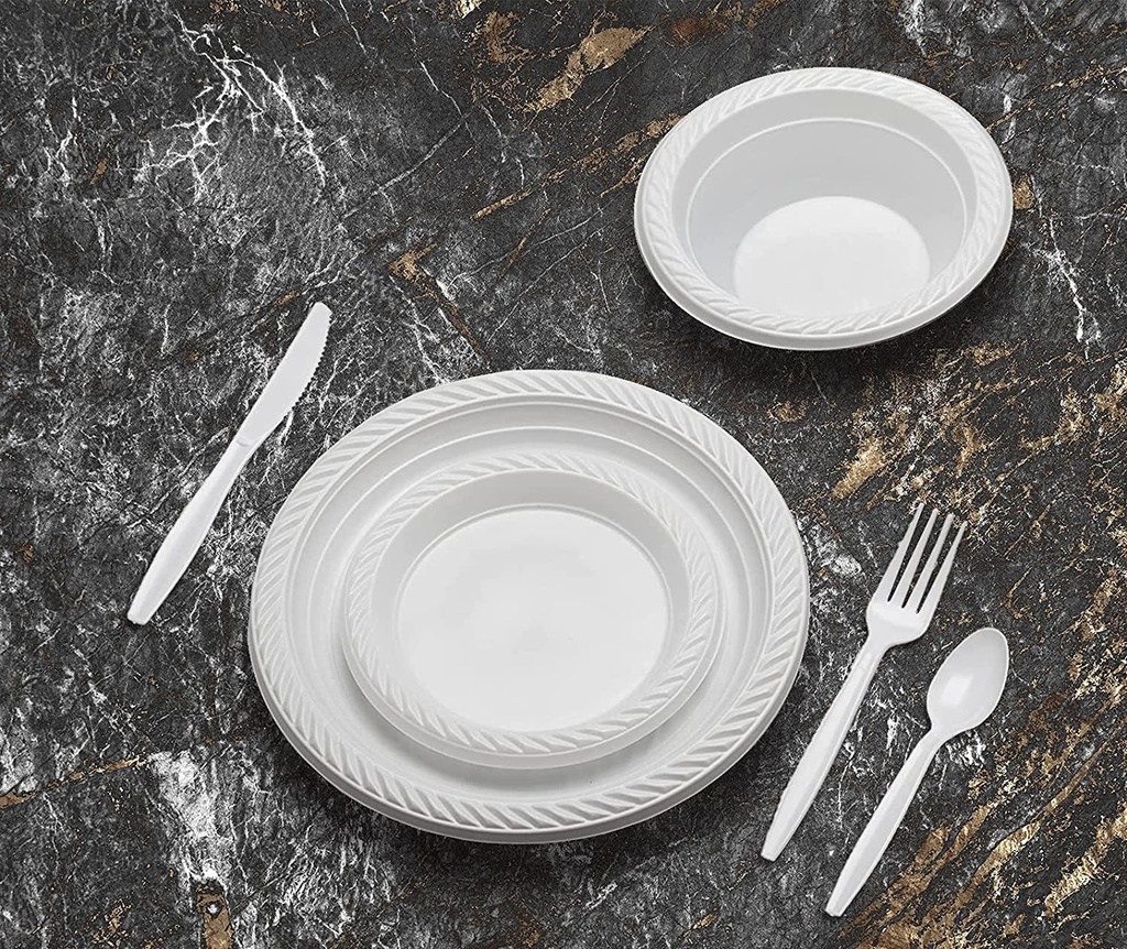 100pc Deluxe Plastic Knives