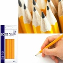 20 HB Penciles With Erasers
