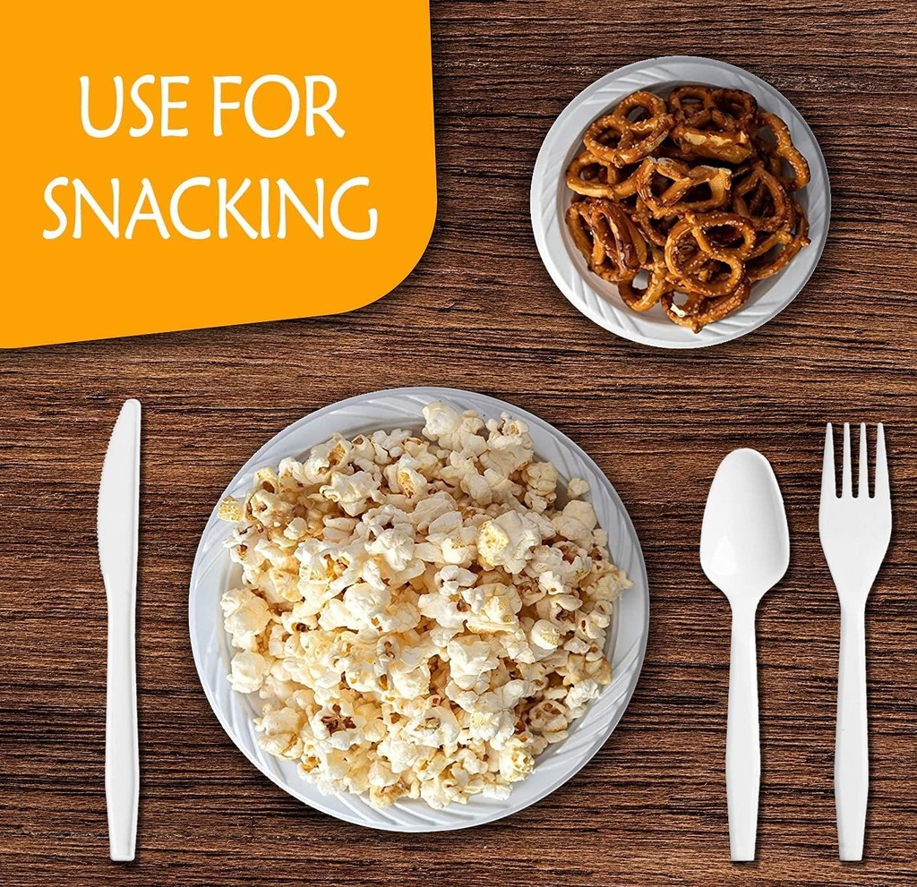 100pc Deluxe Plastic Knives