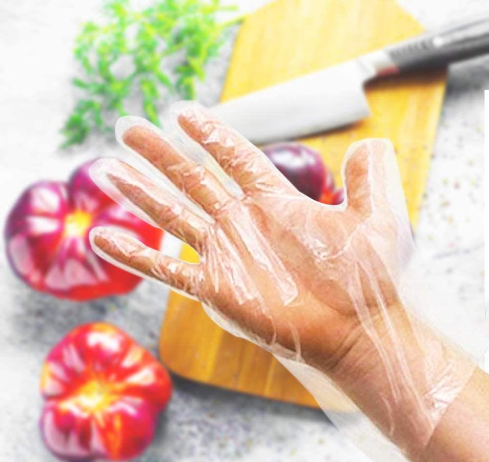100pc (50pairs) disposable gloves Plastic Gloves.