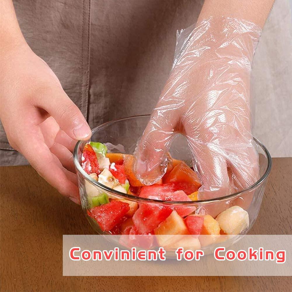 100pc (50pairs) disposable gloves Plastic Gloves.