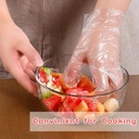 100pc (50pairs) disposable gloves Plastic Gloves.