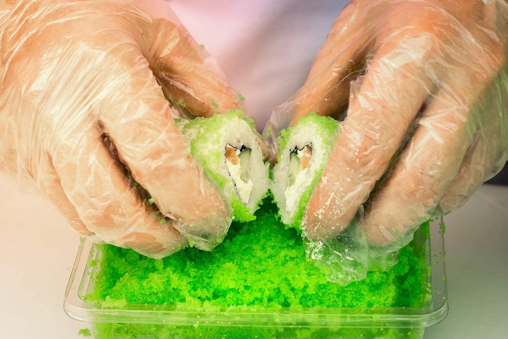 100pc (50pairs) disposable gloves Plastic Gloves.