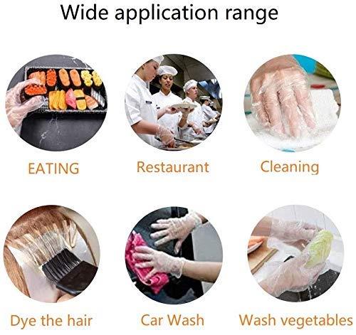 100pc (50pairs) disposable gloves Plastic Gloves.