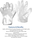 100pc (50pairs) disposable gloves Plastic Gloves.