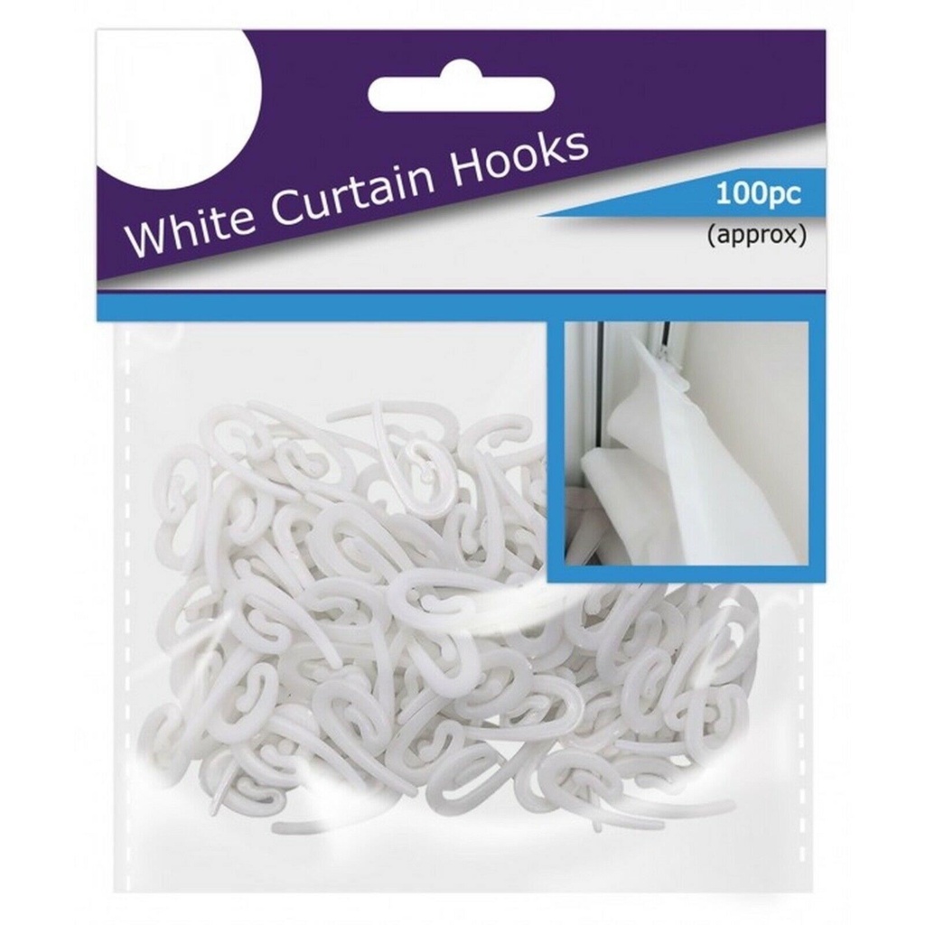100pc CURTAIN HOOKS FOR RING.