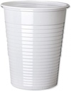 100pc White Plastic Cups - 7oz Disposable Cup 180Cc