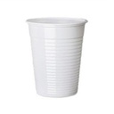 100pc White Plastic Cups - 7oz Disposable Cup 180Cc