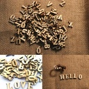 104pcs 13mm x 10mm - 1 X  White, Black or Natural