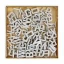 104pcs 13mm x 10mm - 1 X  White, Black or Natural