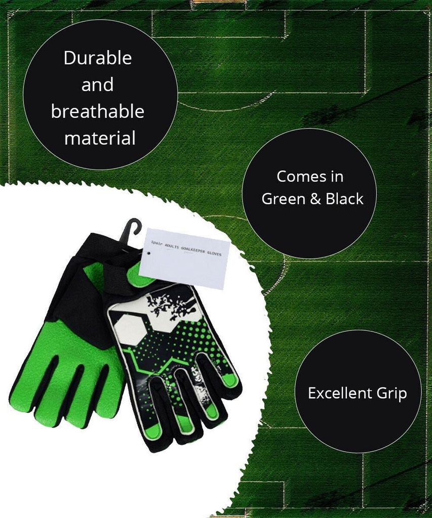 1 Pair Adults Goalkeeper Gloves