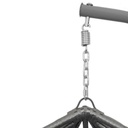 1 Seater Egg Chair Hammock - Grey with Grey Cushions