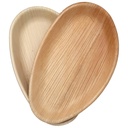 10'' Palm Leaf Plate Plates 10x6 Inch Oval - 10  pcs