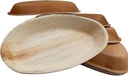 10'' Palm Leaf Plate Plates 10x6 Inch Oval - 10  pcs