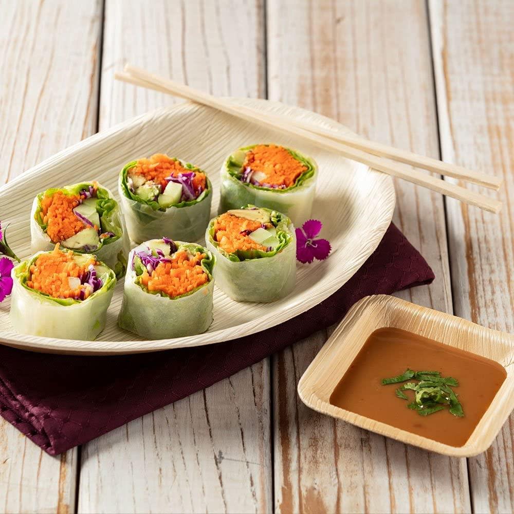 10'' Palm Leaf Plate Plates 10x6 Inch Oval - 10  pcs