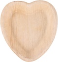 10 pcs    7'' Palm Leaf Plate heart shape - 10 pcs