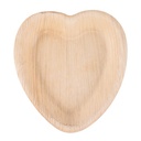 10 pcs    7'' Palm Leaf Plate heart shape - 10 pcs