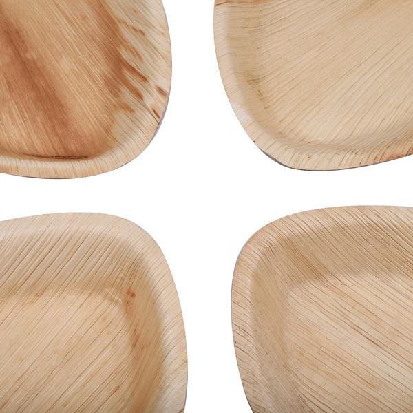 10 pcs    7'' Palm Leaf Plate heart shape - 10 pcs