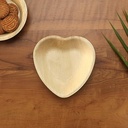 100 pcs    7'' Palm Leaf Plate heart shape - 100 pcs