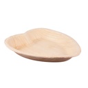 100 pcs    7'' Palm Leaf Plate heart shape - 100 pcs