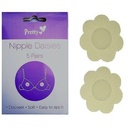 10 x Disposable Self Adhesive Discreet Nude Nipple Daisies Covers Pads Braless Pasties