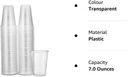 1000PK Plastic Disposable Drink Cups 100 x 7 Ounce/180 Millilitre Cups