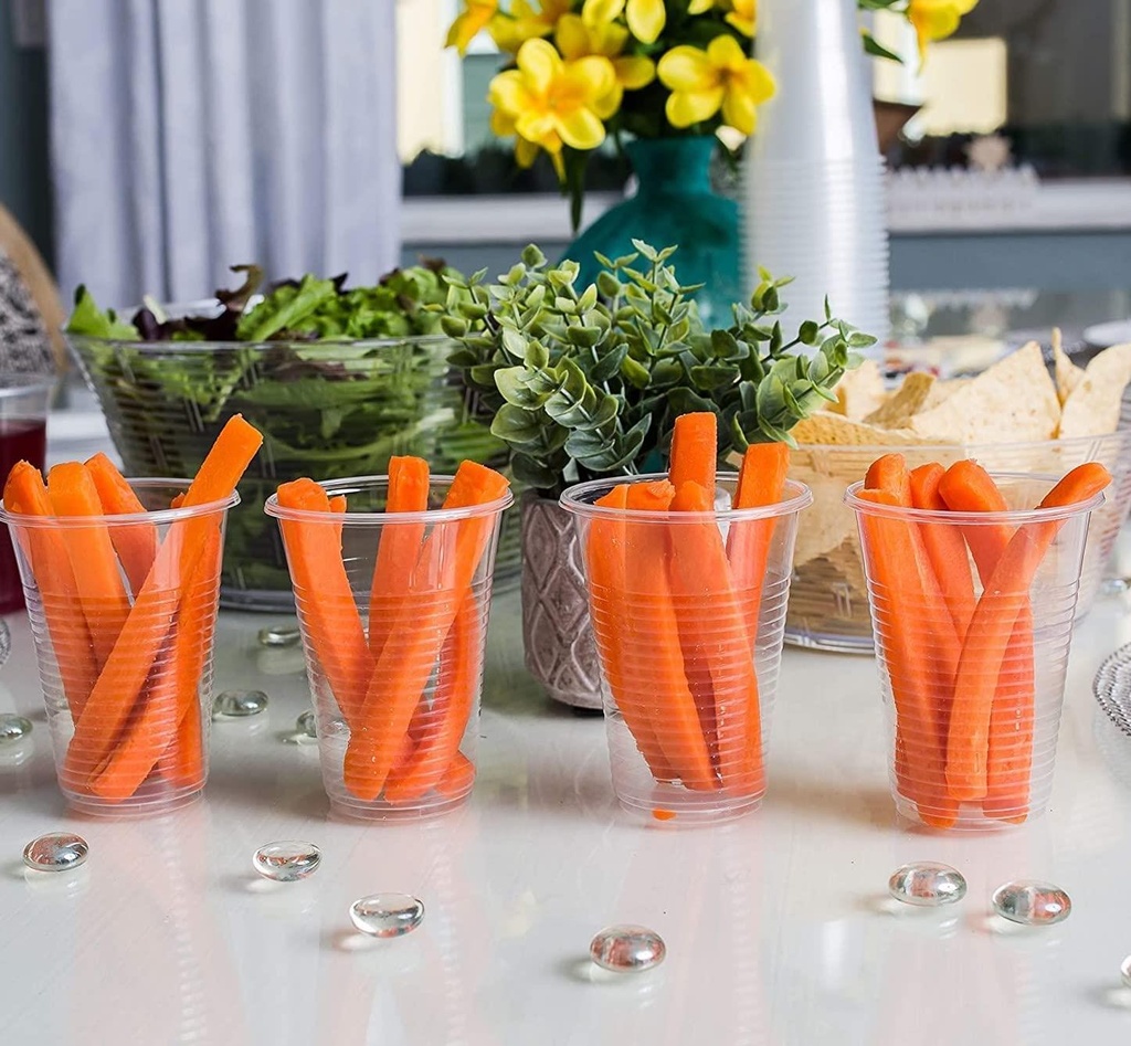 1000PK Plastic Disposable Drink Cups 100 x 7 Ounce/180 Millilitre Cups