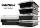 1 Compartment Meal Prep Containers 32oz Pack of 10