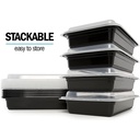 1 Compartment Meal Prep Containers 38oz Pack of 50