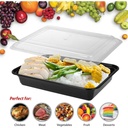 1 Compartment Meal Prep Containers 38oz Pack of 50