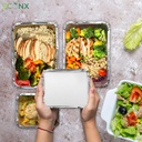 100 x HRD Foil Food Container No.2 470ml/16oz Pack of 100