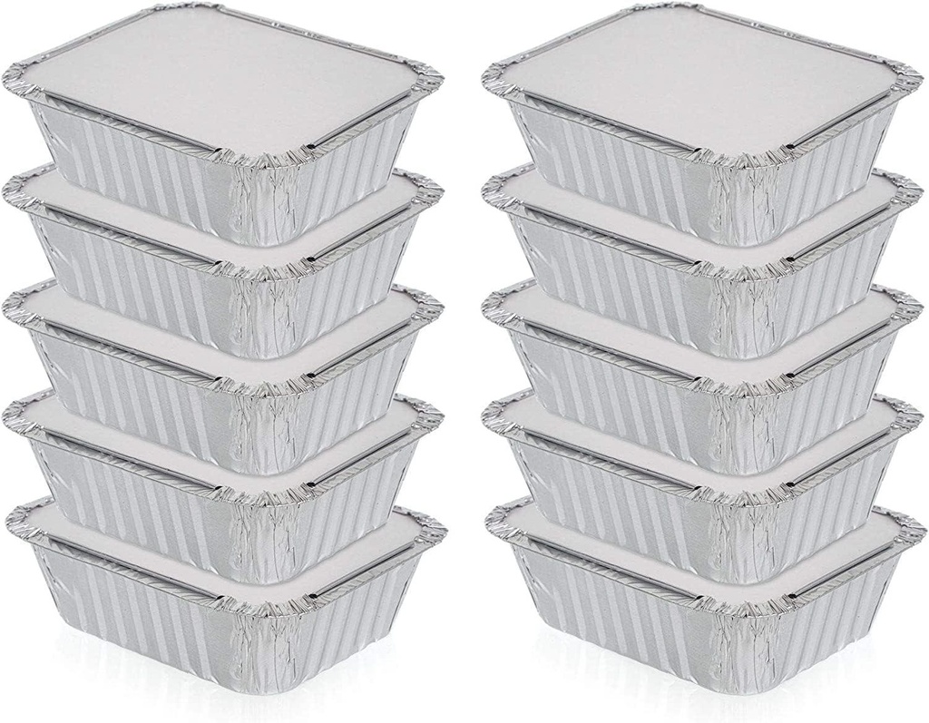 100 x HRD Foil Food Container No.2 470ml/16oz Pack of 100