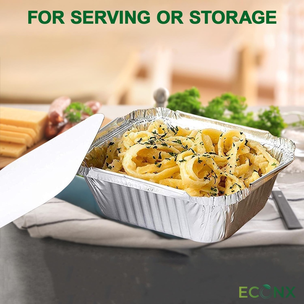 100 x HRD Foil Food Container No.2 470ml/16oz Pack of 100