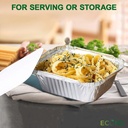 100 x HRD Foil Food Container No.2 470ml/16oz Pack of 100