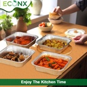 100 x HRD-Foil Food Container No.9-Deep-230*230*50mm Pack of 100