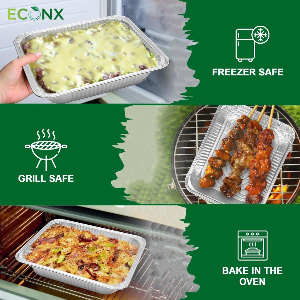 100 x HRD-Foil Food Container No.9-Deep-230*230*50mm Pack of 100