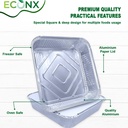 100 x HRD-Foil Food Container No.9-Deep-230*230*50mm Pack of 100