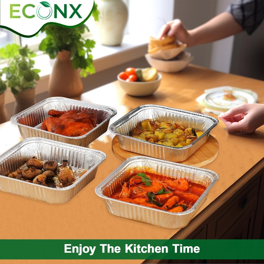 100 x HRD-Foil Food Container No.9-Deep-230*230*50mm Pack of 100