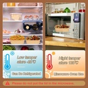 100 PK 1000 ML PP Lids Kraft Paper Disposable Food Container