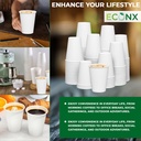 1000Pack 8oz Single wall cold hot drink cup white