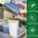 1000Pack 8oz Single wall cold hot drink cup white