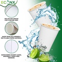 1000Pack 8oz Single wall cold hot drink cup white