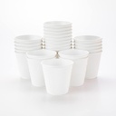 100 White 12OZ Ripple Hot Drink Paper Cups