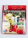 12 Puppy & Kitten Christmas Cards
