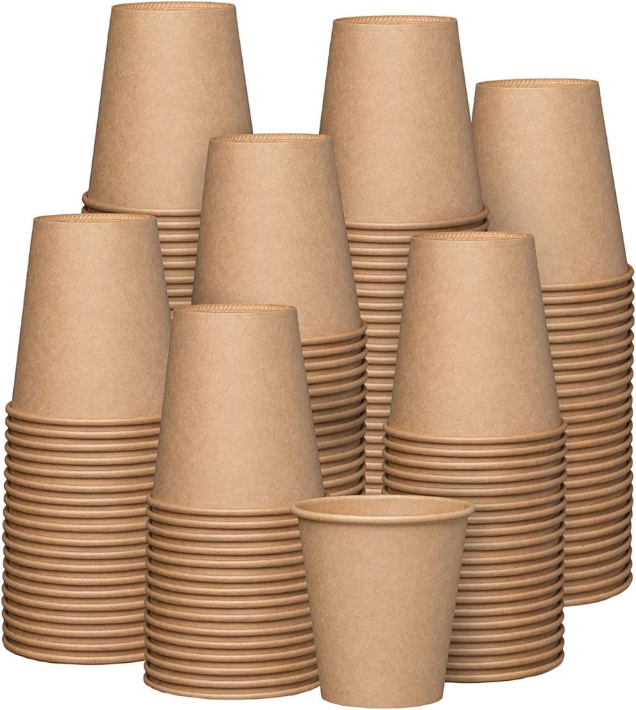 100 pcs 8oz Paper Hot Cups Disposable