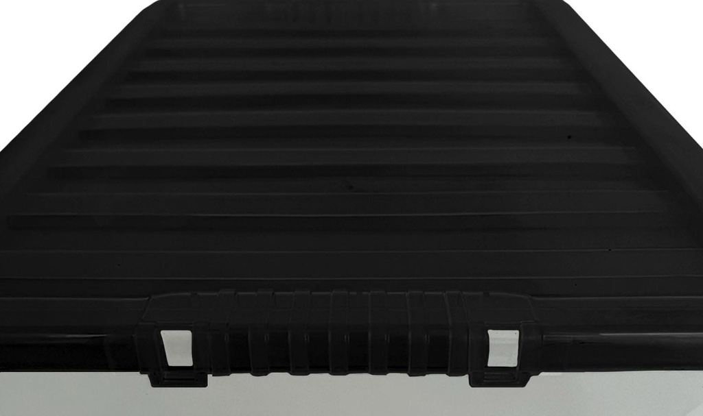 1 x 14 Litre Storage Box Small + Black Lid