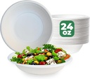 100 X 24Oz Biodegradable Bagasse Bowls