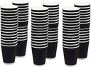 1000 X 4Oz Black 3 Ply Ripple Paper Coffee Cups