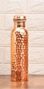 100% Pure Copper Water Bottle 1 Liter 34oz Ayurvedic Bottle Leak Proof